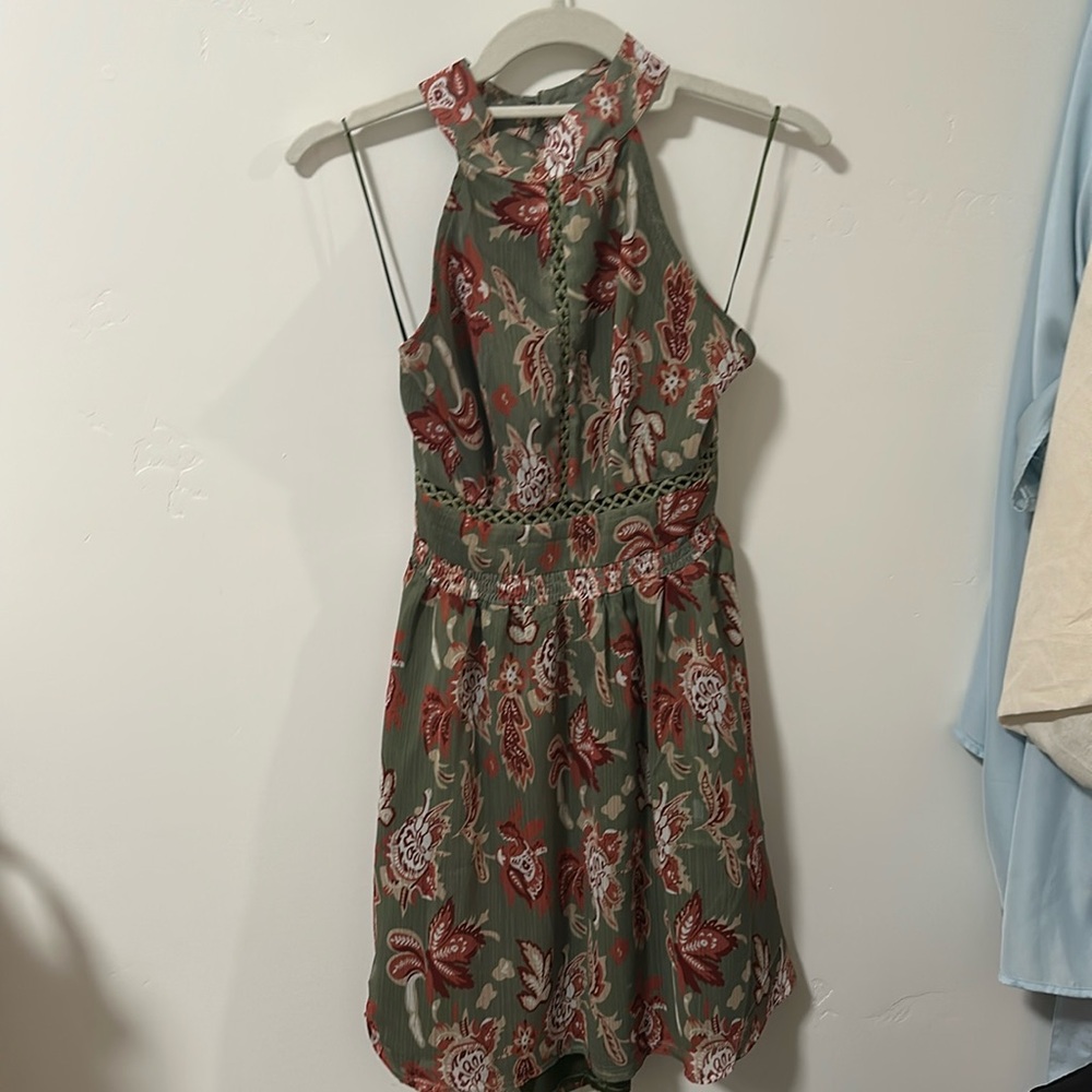 Green Halter Dress